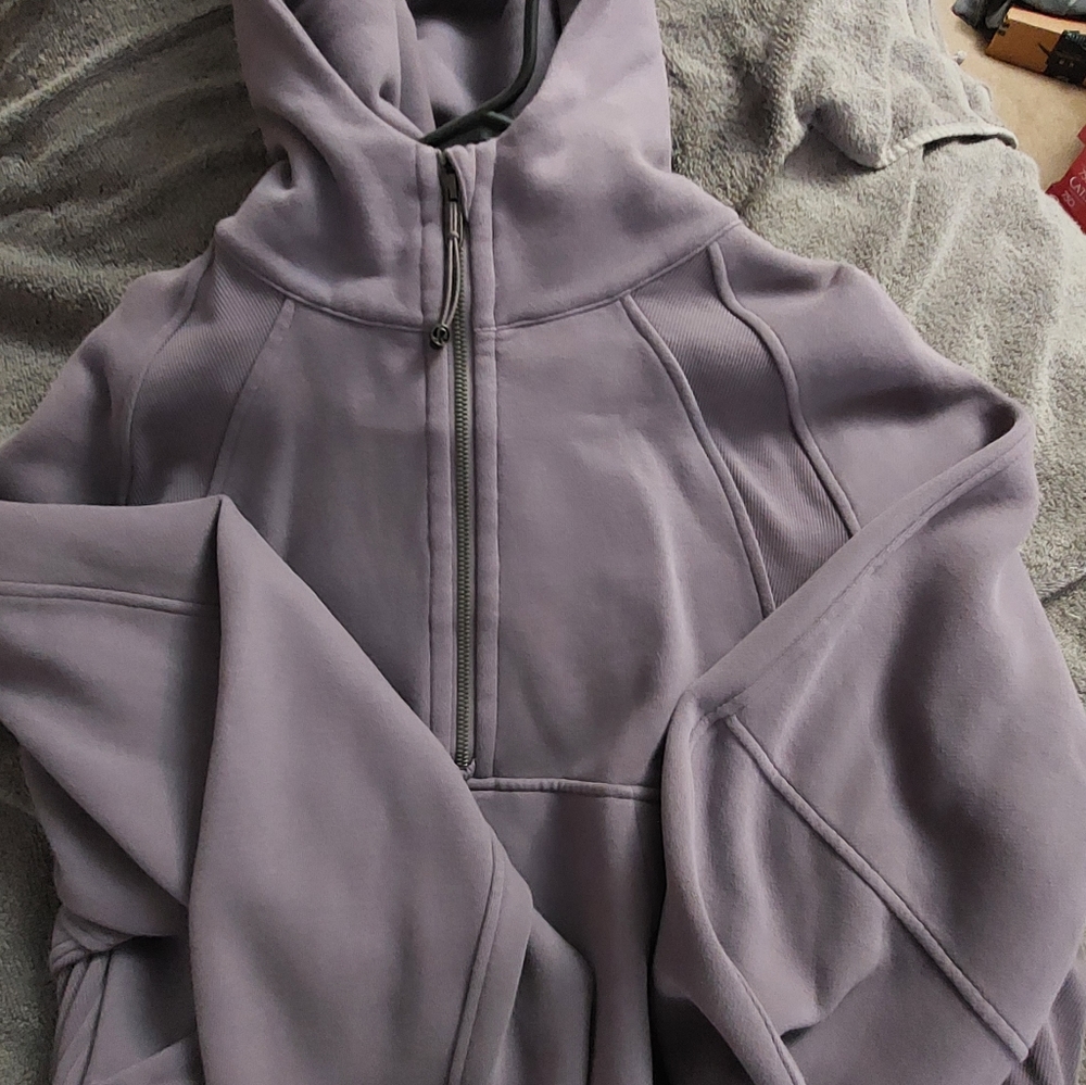 Purple 3/4 zip hoodie